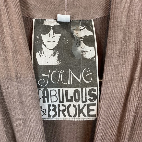 Young Fabulous & Broke Myla Ombré Brown and Navy Romper Size Small - Picture 12 of 13